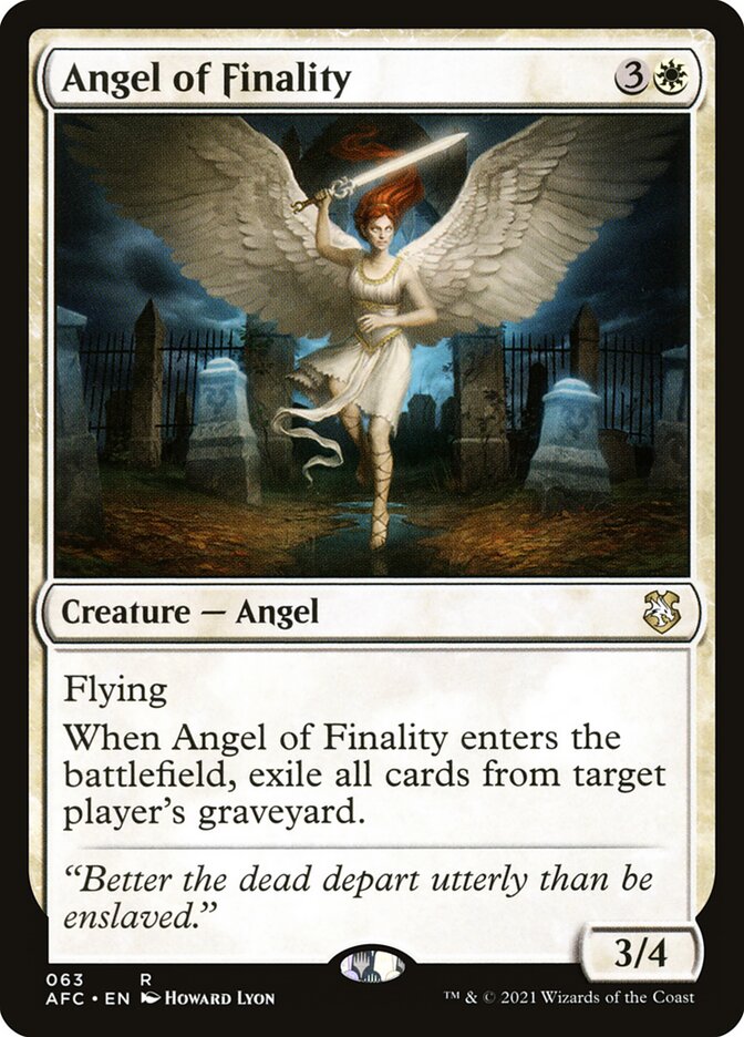 Anjo da Finalidade / Angel of Finality - Magic: The Gathering - MoxLand