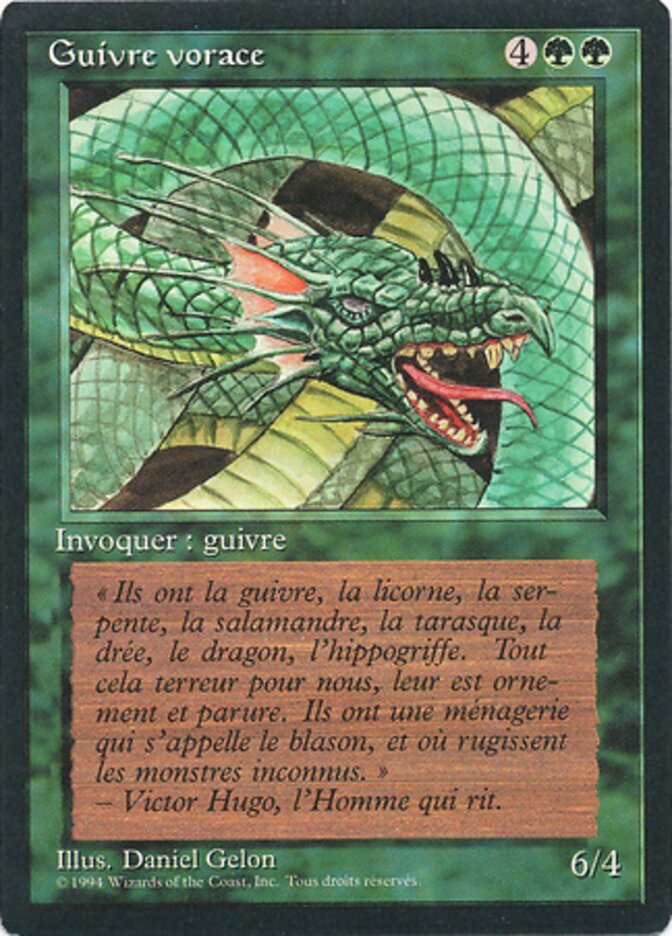Serpente Terrestre de Craw / Craw Wurm - Magic: The Gathering - MoxLand