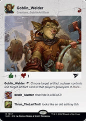 Goblin Soldador / Goblin Welder - Magic: The Gathering - MoxLand