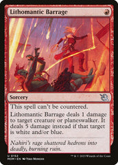 Salva Litomântica / Lithomantic Barrage - Magic: The Gathering - MoxLand