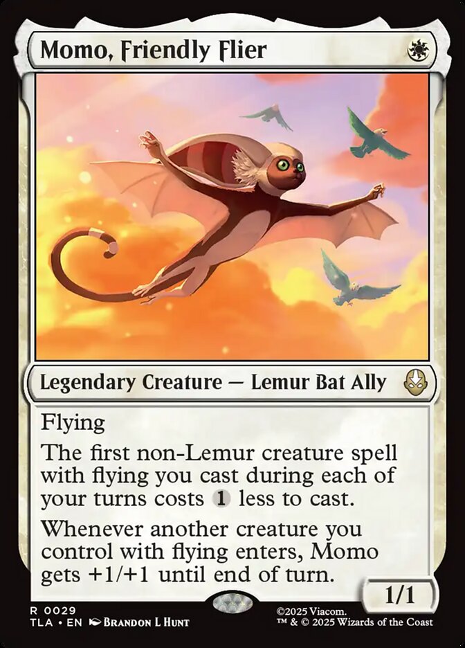 Momo, Voador Amigável / Momo, Friendly Flier - Magic: The Gathering - MoxLand