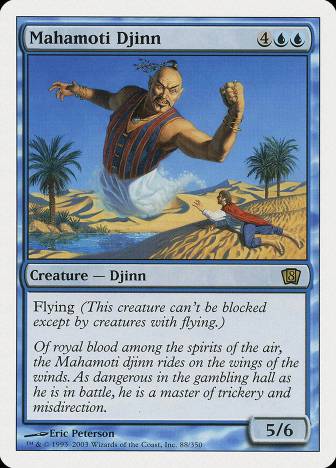 Gênio Mahamoti / Mahamoti Djinn - Magic: The Gathering - MoxLand