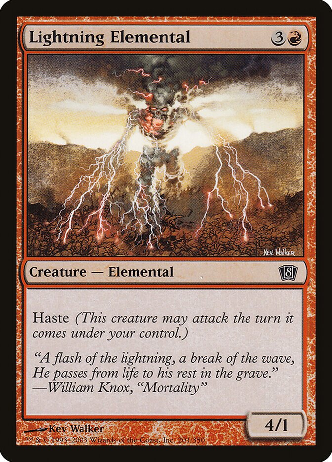 Elemental do Relâmpago / Lightning Elemental - Magic: The Gathering - MoxLand