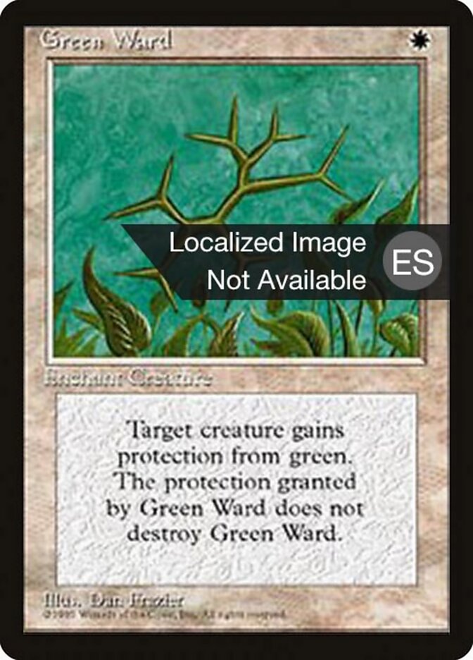 Defesa Verde / Green Ward - Magic: The Gathering - MoxLand