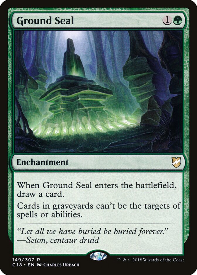 Selo da Terra / Ground Seal - Magic: The Gathering - MoxLand