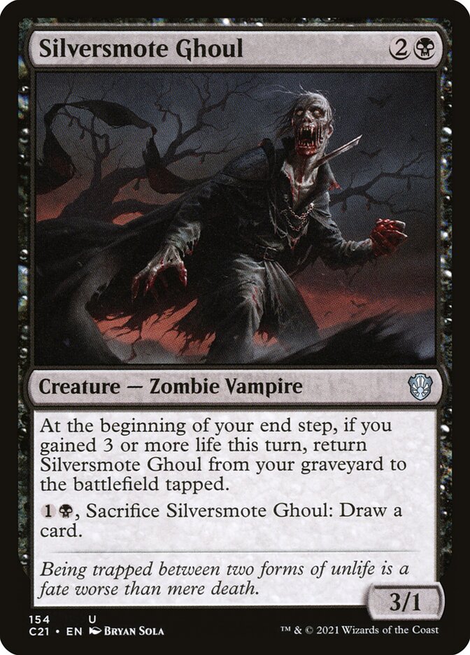 Carniçal Argentificado / Silversmote Ghoul - Magic: The Gathering - MoxLand