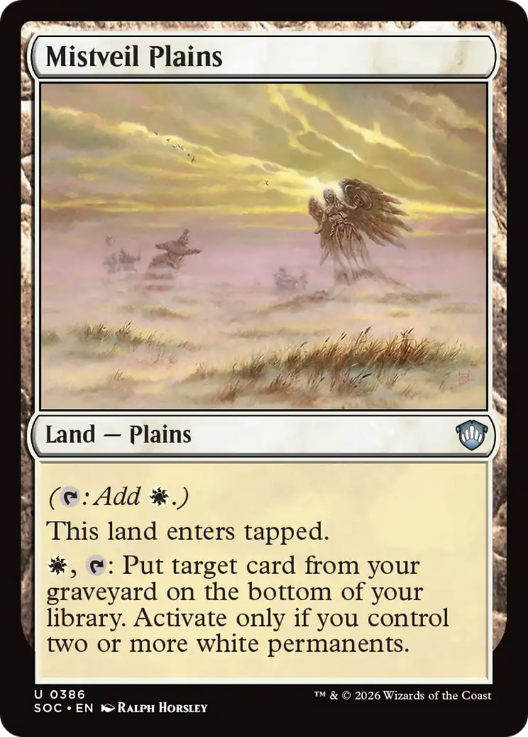 Planície do Véu Nebuloso / Mistveil Plains - Magic: The Gathering - MoxLand