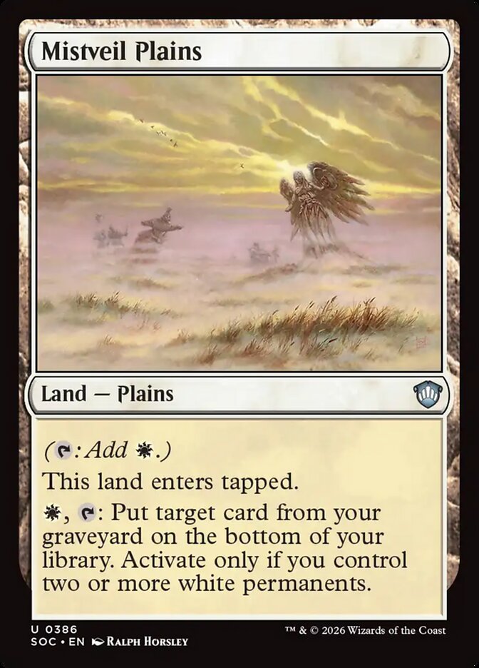 Planície do Véu Nebuloso / Mistveil Plains - Magic: The Gathering - MoxLand