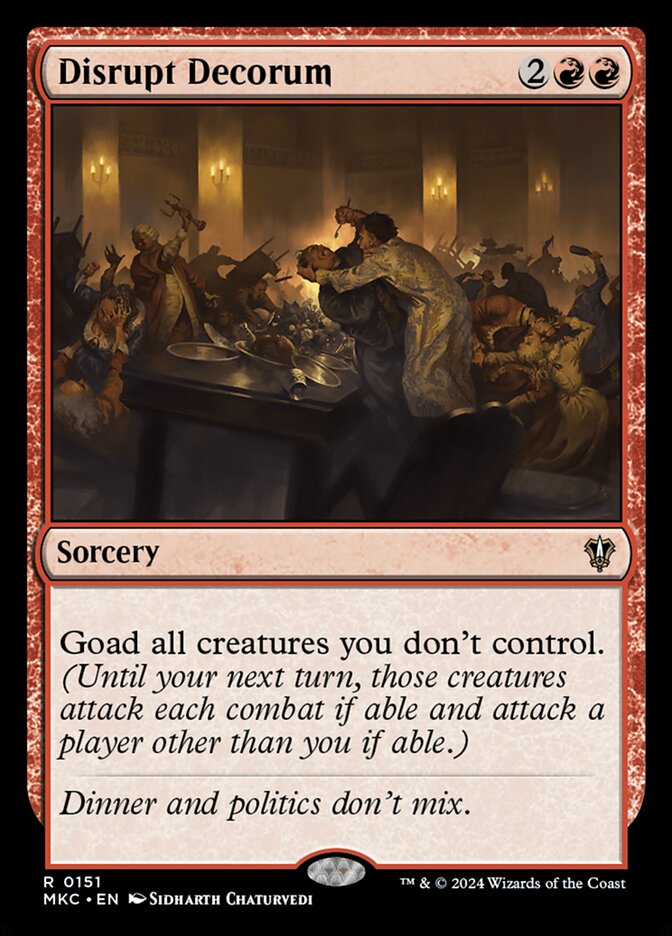 Quebrar o Decoro / Disrupt Decorum - Magic: The Gathering - MoxLand
