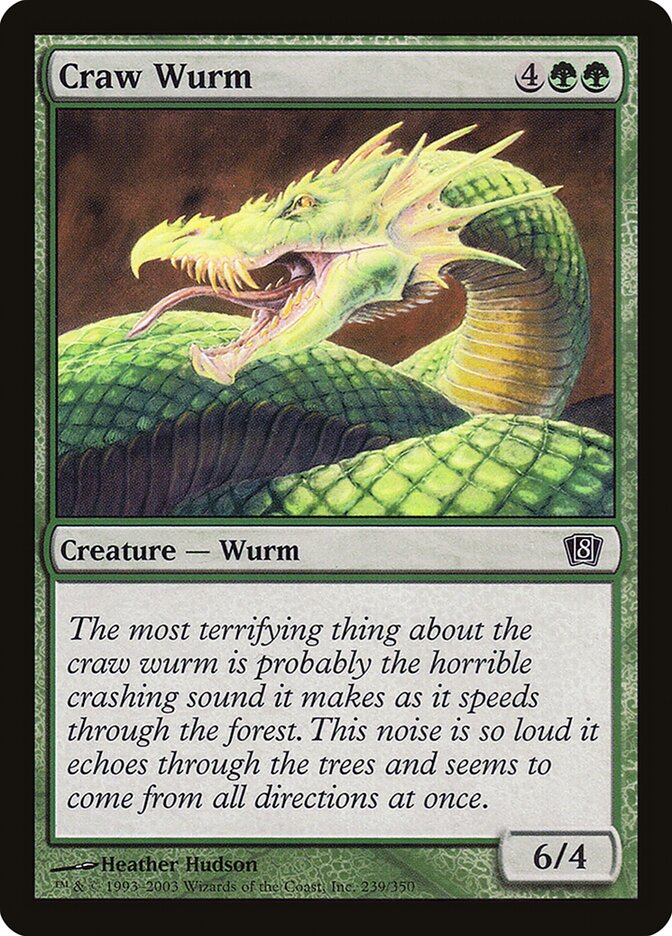 Serpente Terrestre de Craw / Craw Wurm - Magic: The Gathering - MoxLand
