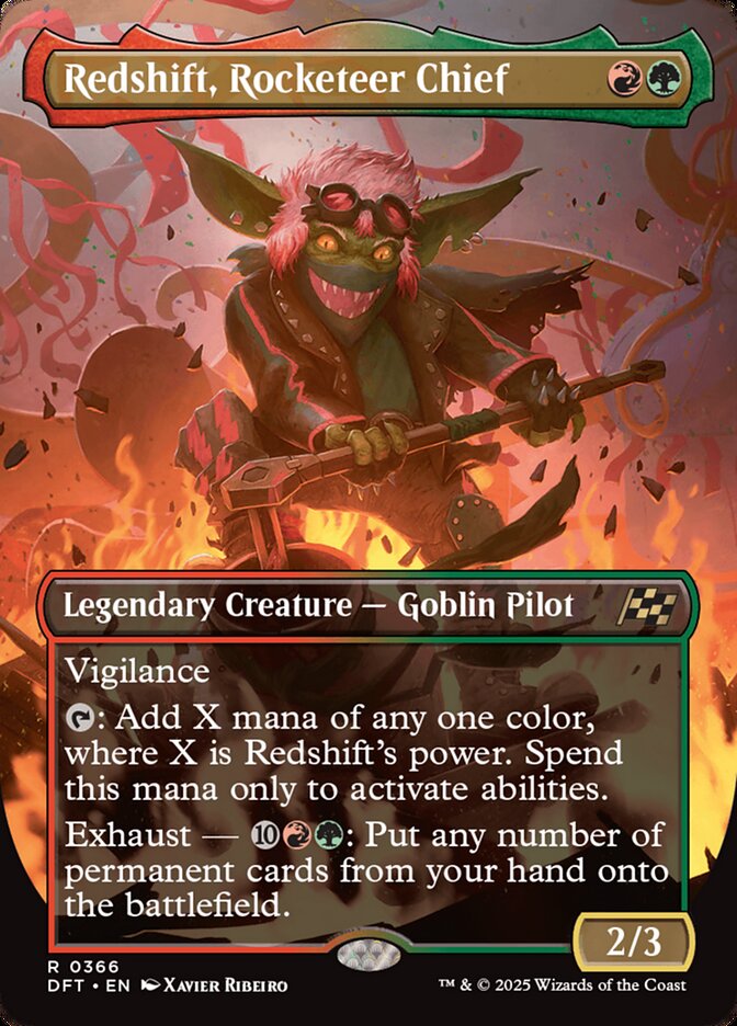 Faísca, Chefe dos Fogueteiros / Redshift, Rocketeer Chief - Magic: The Gathering - MoxLand