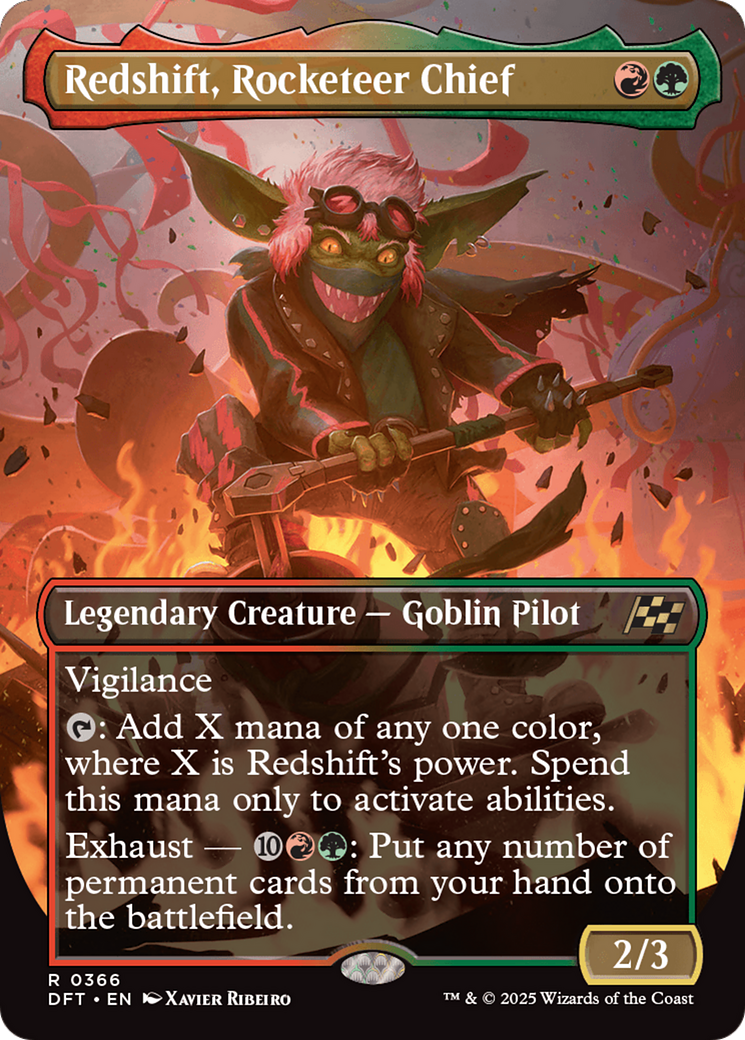 Faísca, Chefe dos Fogueteiros / Redshift, Rocketeer Chief - Magic: The Gathering - MoxLand