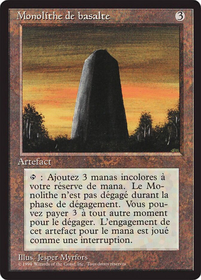 Monólito de Basalto / Basalt Monolith - Magic: The Gathering - MoxLand