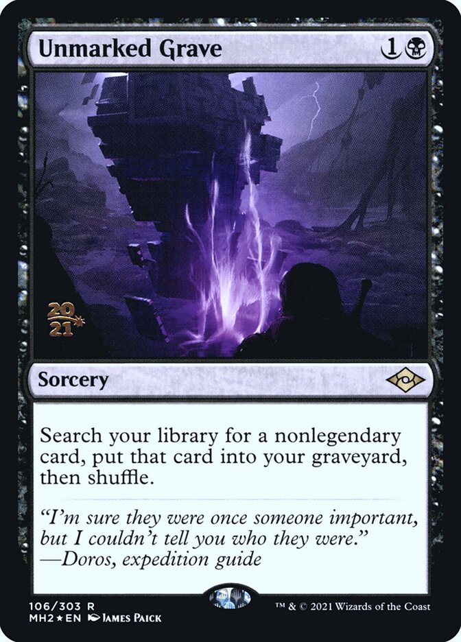 Túmulo Incógnito / Unmarked Grave - Magic: The Gathering - MoxLand