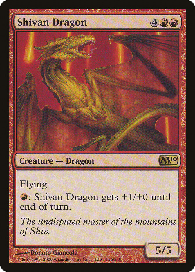 Dragão de Shiva / Shivan Dragon - Magic: The Gathering - MoxLand
