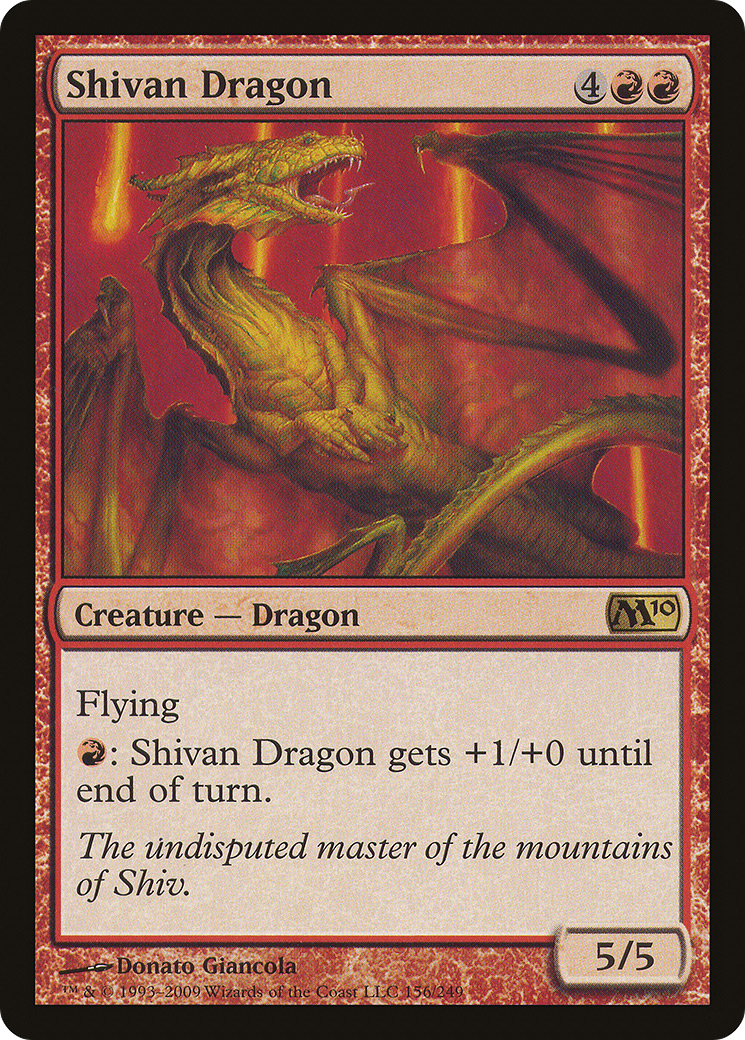 Dragão de Shiva / Shivan Dragon - Magic: The Gathering - MoxLand