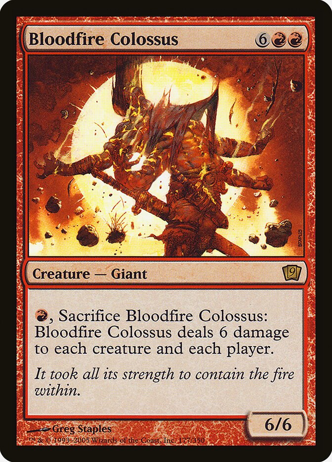 Colosso Sangue Quente / Bloodfire Colossus - Magic: The Gathering - MoxLand