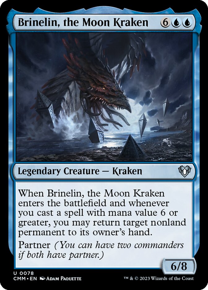 Salmouríneo, o Kraken Lunar / Brinelin, the Moon Kraken - Magic: The Gathering - MoxLand