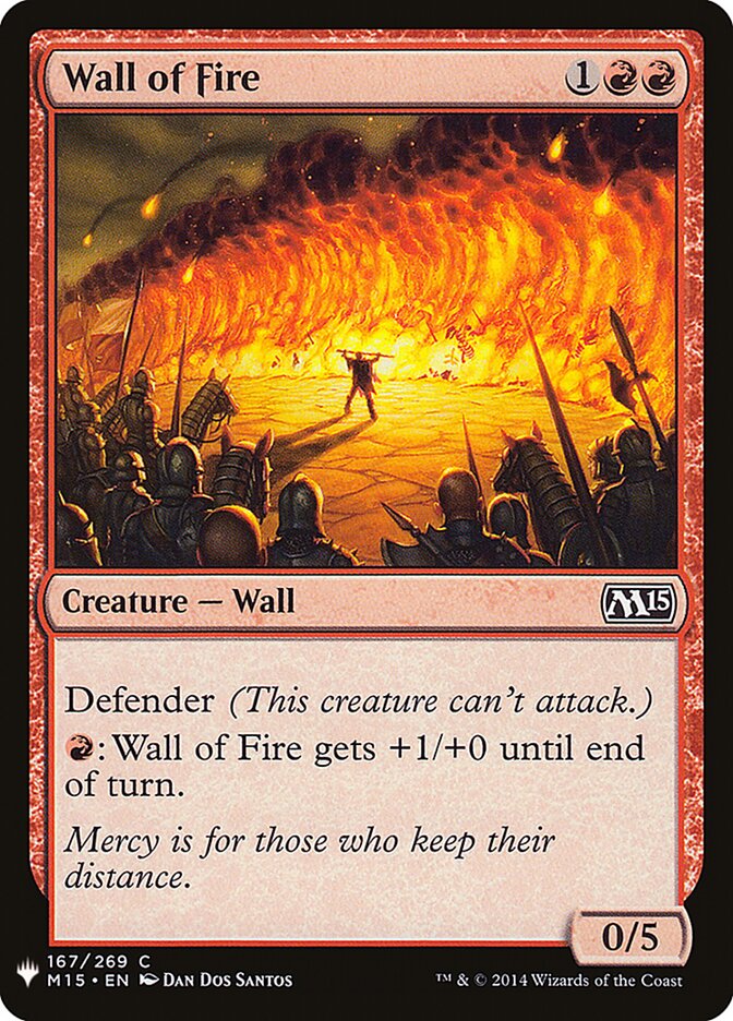 Barreira de Fogo / Wall of Fire - Magic: The Gathering - MoxLand