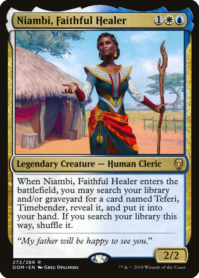 Niambi, Curandeira Fiel / Niambi, Faithful Healer - Magic: The Gathering - MoxLand