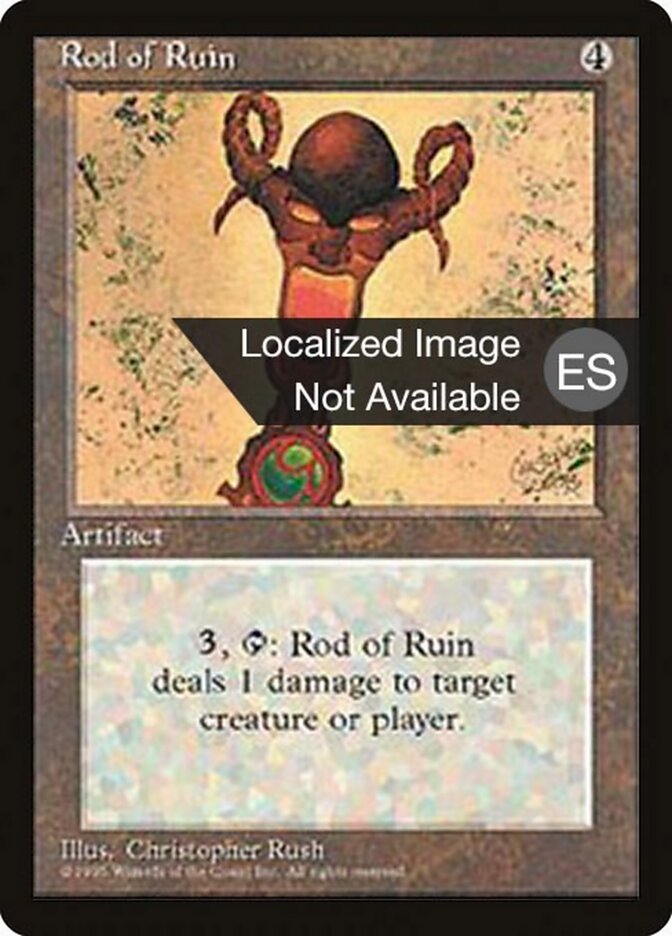 Bastão da Ruína / Rod of Ruin - Magic: The Gathering - MoxLand