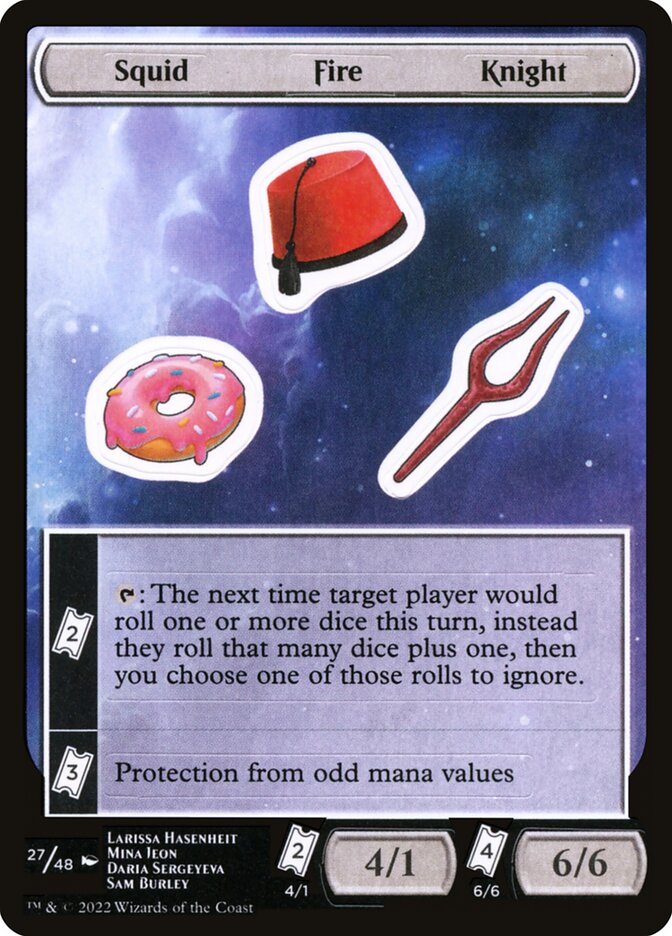 Squid Fire Knight - Magic: The Gathering - MoxLand
