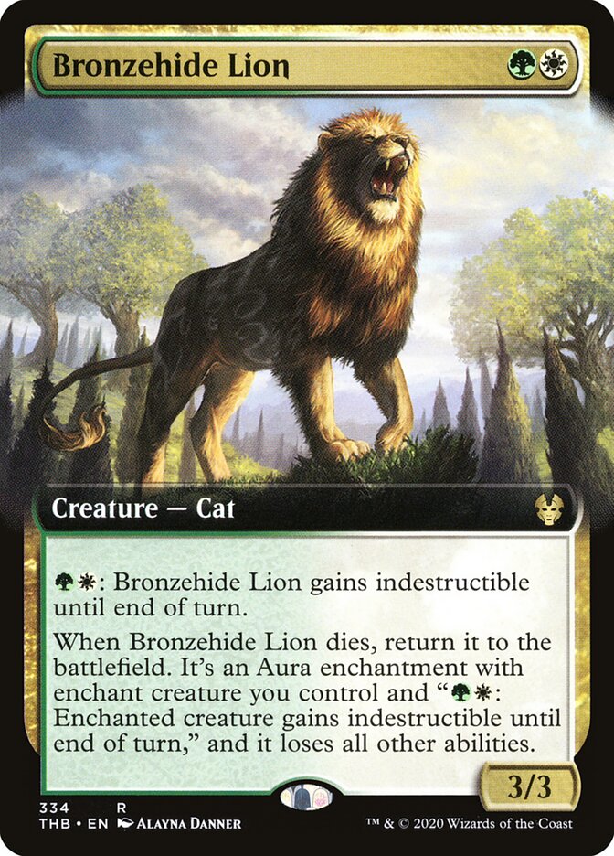 Leão-de-pele-brônzea / Bronzehide Lion - Magic: The Gathering - MoxLand