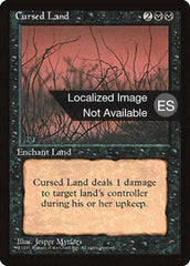 Terreno Amaldiçoado / Cursed Land - Magic: The Gathering - MoxLand