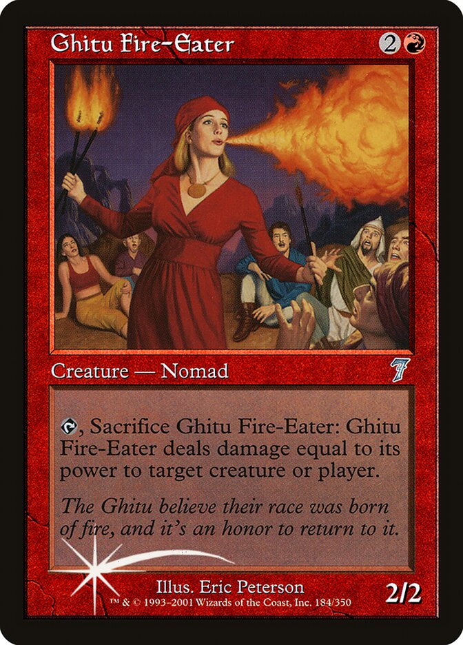 Engolidor de Fogo Ghitu / Ghitu Fire-Eater - Magic: The Gathering - MoxLand