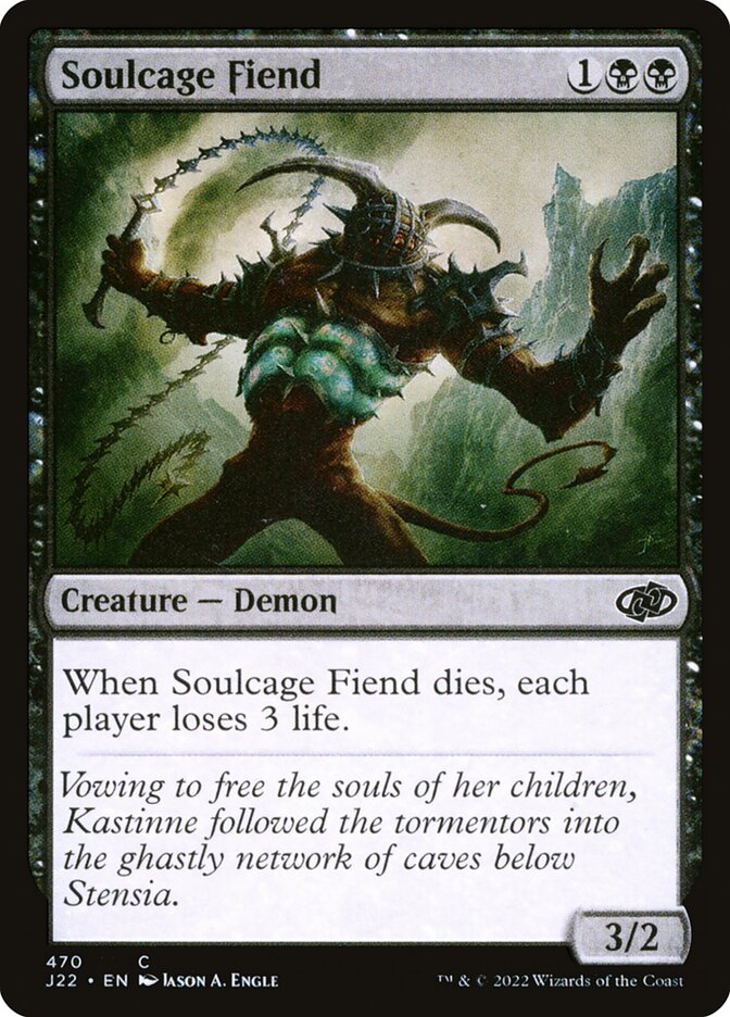 Demônio da Cela das Almas / Soulcage Fiend - Magic: The Gathering - MoxLand