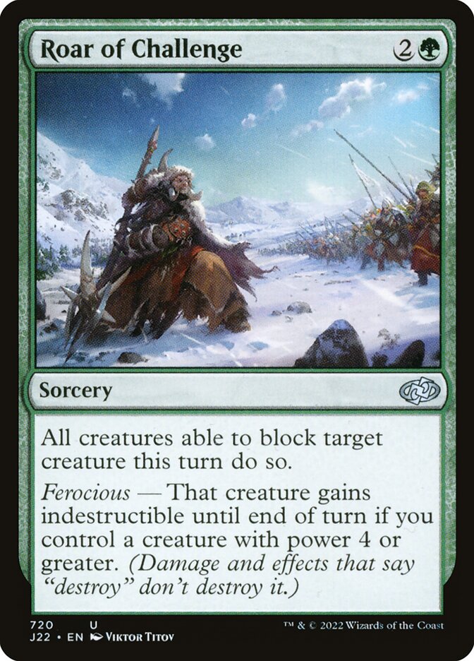 Rugido de Desafio / Roar of Challenge - Magic: The Gathering - MoxLand