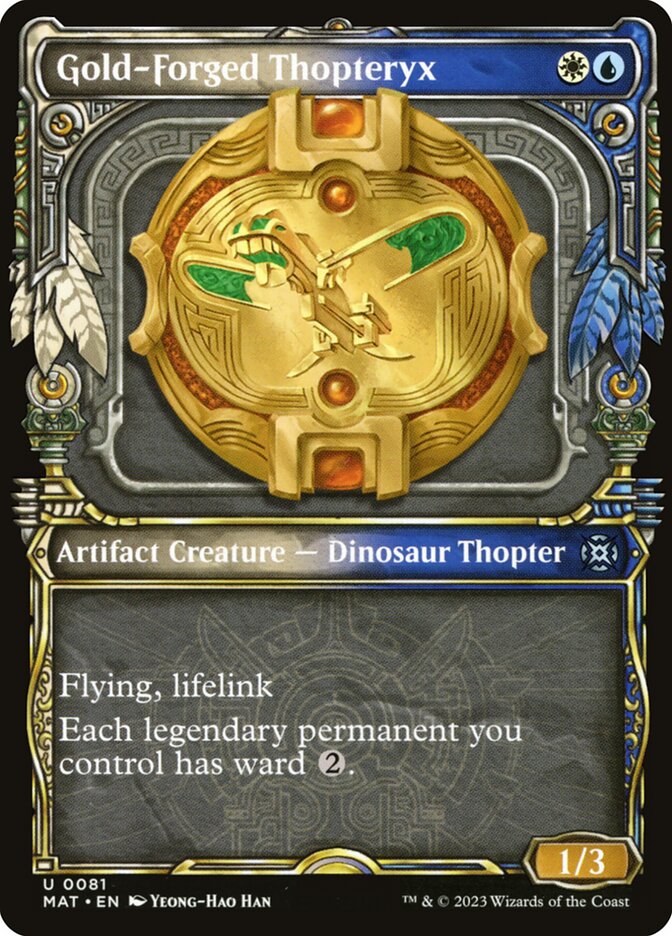 Topterix Forjado em Ouro / Gold-Forged Thopteryx - Magic: The Gathering - MoxLand