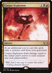 Explosão de Cadáveres / Corpse Explosion - Magic: The Gathering - MoxLand