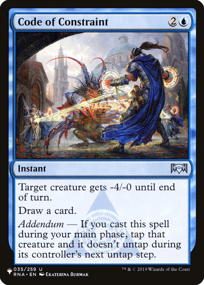 Código de Restrição / Code of Constraint - Magic: The Gathering - MoxLand