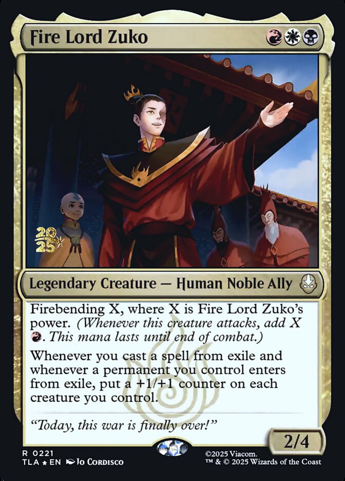 Fire Lord Zuko - Magic: The Gathering - MoxLand