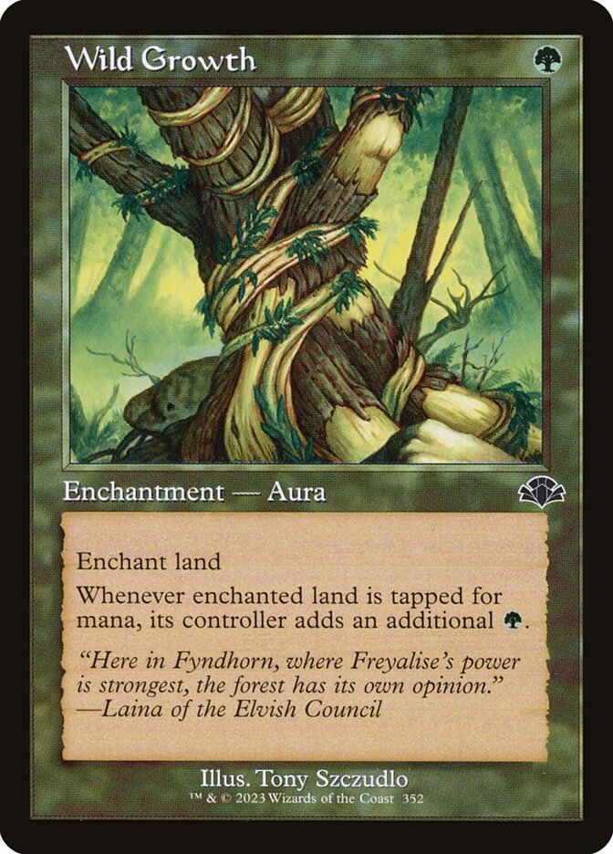 Crescimento Virente / Wild Growth - Magic: The Gathering - MoxLand