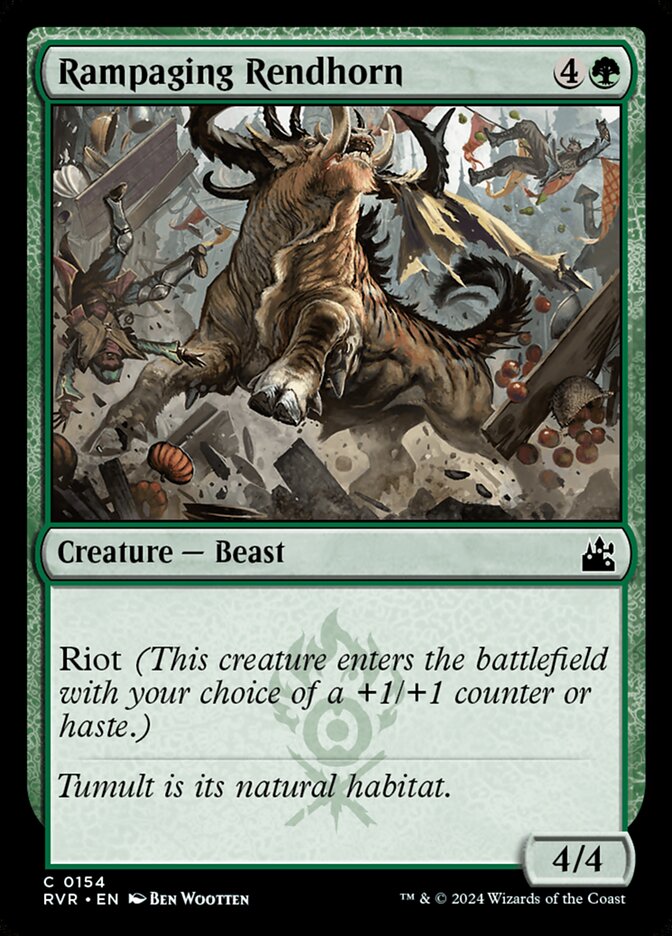 Destrucórnio Furioso / Rampaging Rendhorn - Magic: The Gathering - MoxLand