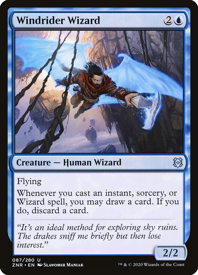 Mago Ginete do Vento / Windrider Wizard - Magic: The Gathering - MoxLand