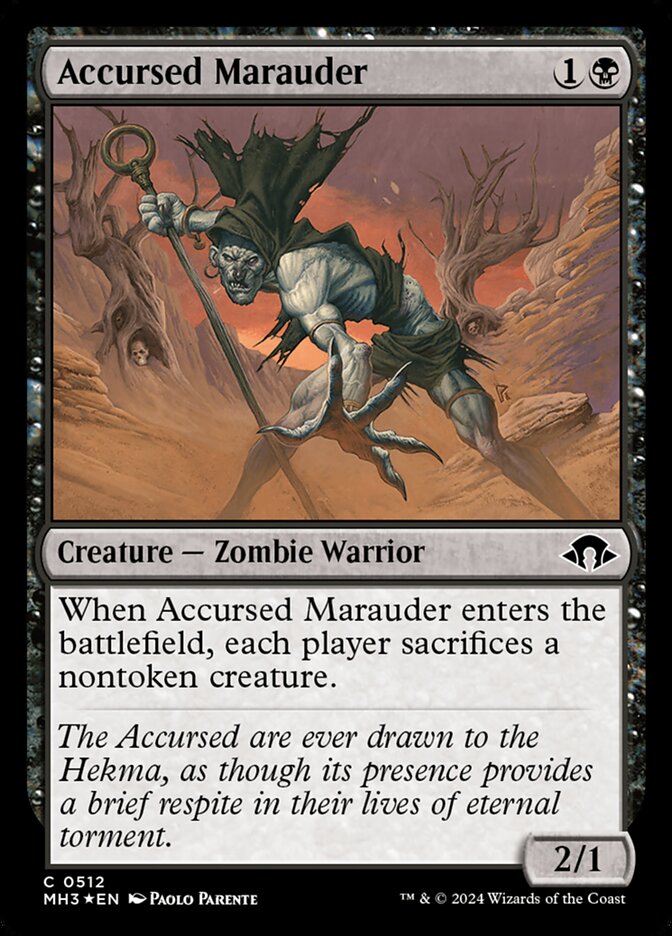 Saqueador Amaldiçoado / Accursed Marauder - Magic: The Gathering - MoxLand