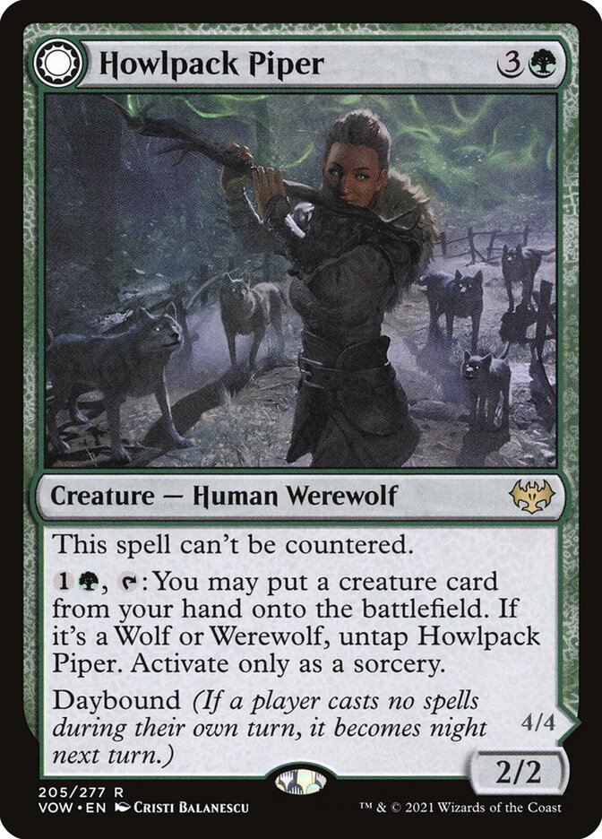 Flautista da Alcateia Uivante / Howlpack Piper - Magic: The Gathering - MoxLand