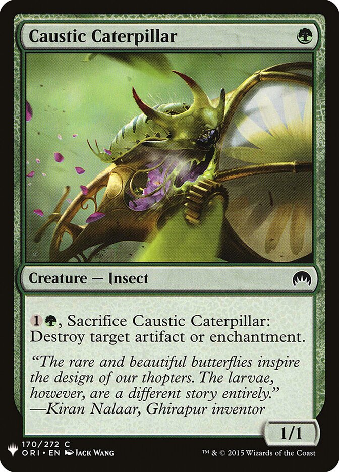 Lagarta Cáustica / Caustic Caterpillar - Magic: The Gathering - MoxLand