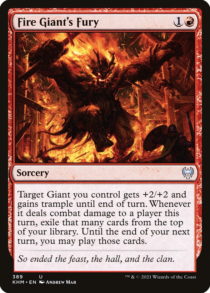 Fúria do Gigante de Fogo / Fire Giant's Fury - Magic: The Gathering - MoxLand