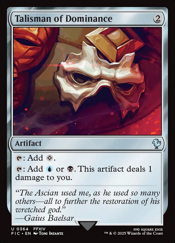 Talismã da Dominação / Talisman of Dominance - Magic: The Gathering - MoxLand