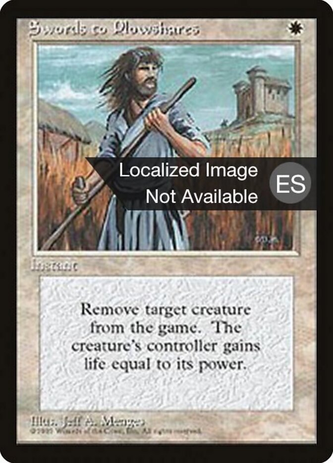 Espadas em Arados / Swords to Plowshares - Magic: The Gathering - MoxLand