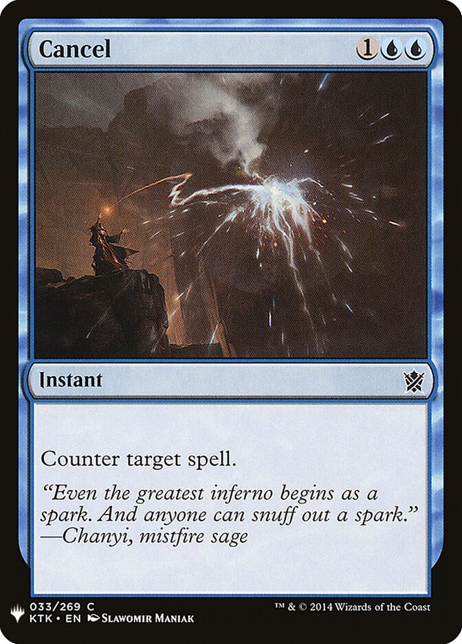 Cancelar / Cancel - Magic: The Gathering - MoxLand