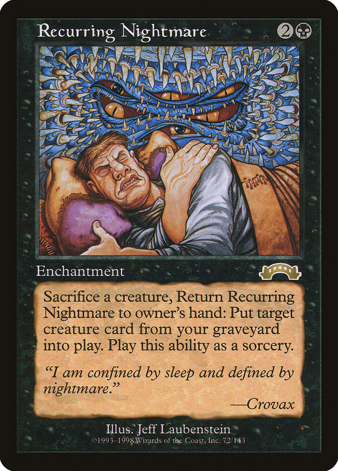 Pesadelo Recorrente / Recurring Nightmare - Magic: The Gathering - MoxLand