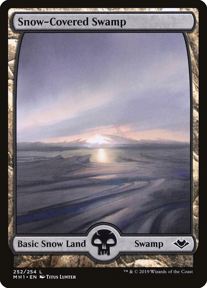 Pântano da Neve / Snow-Covered Swamp - Magic: The Gathering - MoxLand