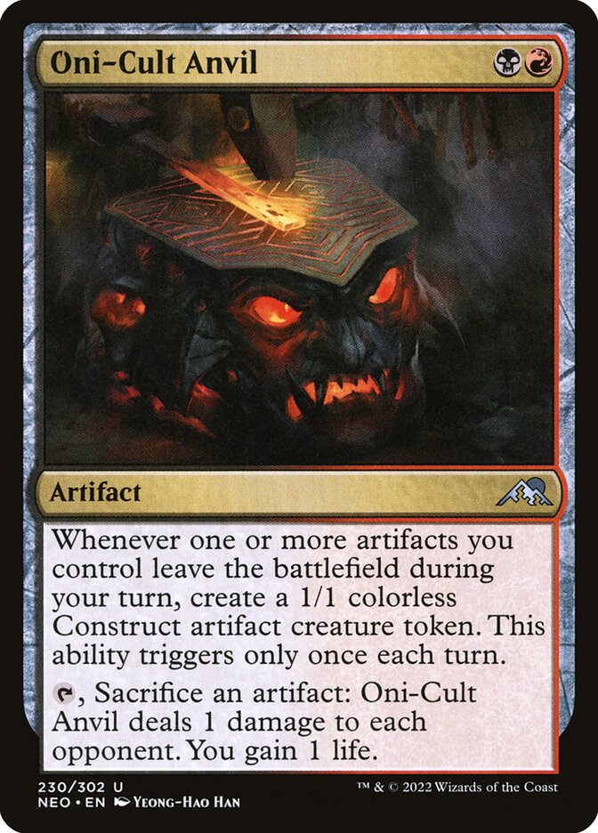 Bigorna do Culto dos Oni / Oni-Cult Anvil - Magic: The Gathering - MoxLand