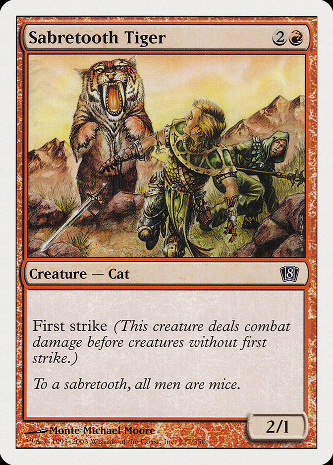 Tigre Dentes-de-sabre / Sabretooth Tiger - Magic: The Gathering - MoxLand