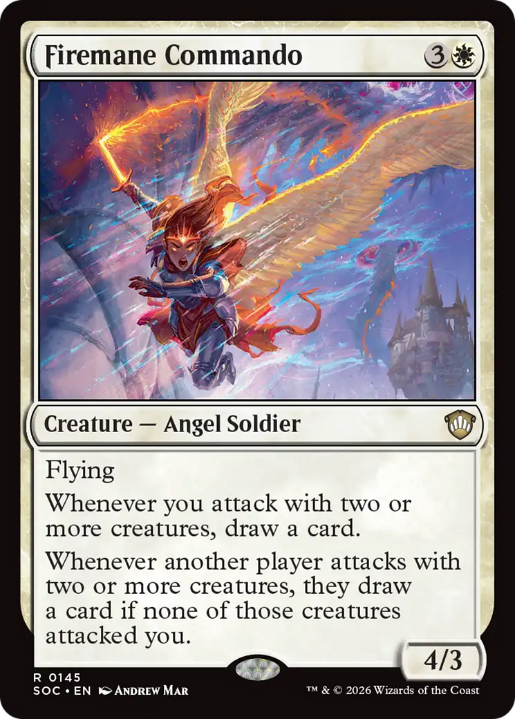 Comando Cabeleira de Fogo / Firemane Commando - Magic: The Gathering - MoxLand